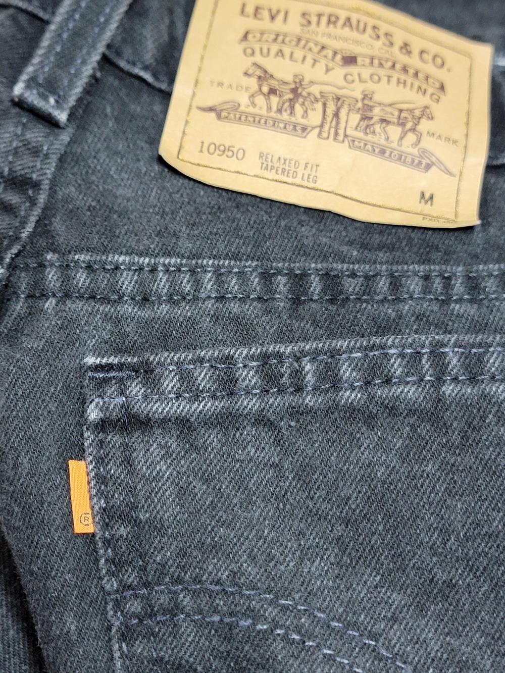 Vintage Levi's 950 Relaxed Fit Orange Tab Made In USA - Picture 9 of 12